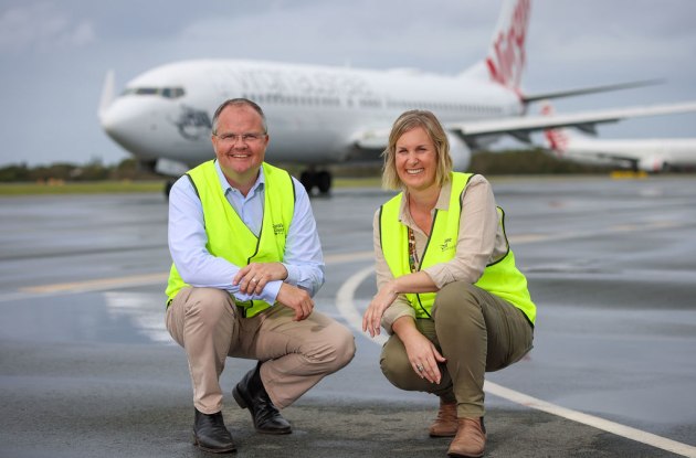 Federal MP Ted O'Brien and Food and Agribusiness Network CEO Emma Greenhatch