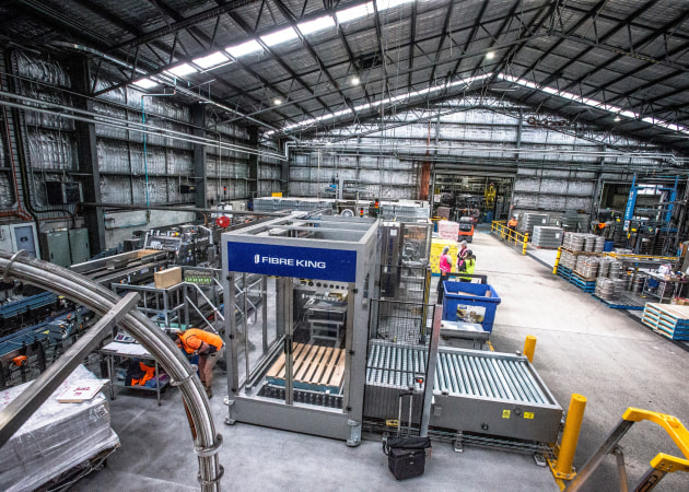 Fibre King's integrated packaging machinery solution.