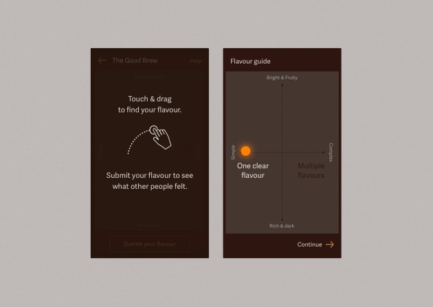 The Allpress Flavour Finder app