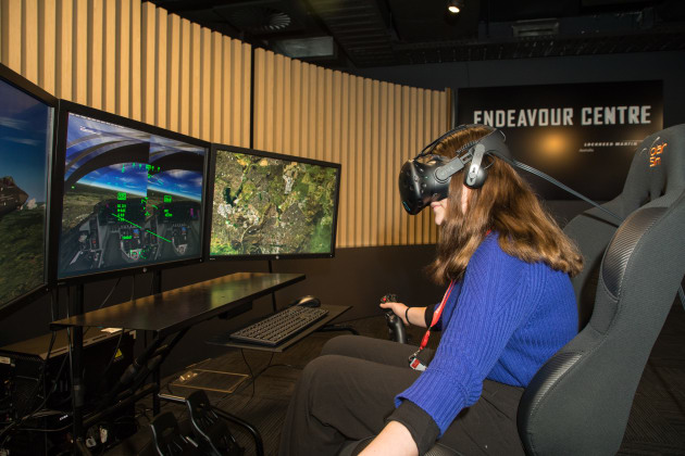 Students got the chance to try their hand at two different flight simulators at the Lockheed Martin head office in Canberra this week.
Lockheed Martin