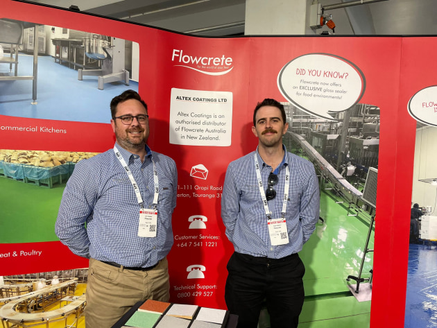 From Flowcrete, Jan Joubert (left) and Adam Bolton.