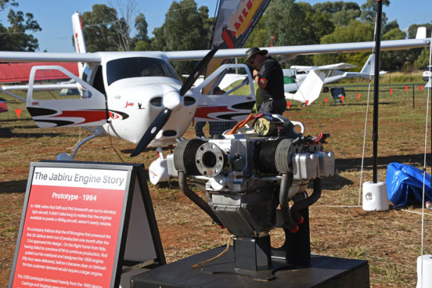 The prototype Jabiru engine was on  display, but it was probably the quality of the new Gen 5 motor that attracted the most comments. (Steve Hitchen)