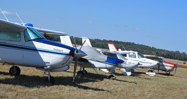 GA and recreational mingled in the aircraft park. (Steve Hitchen)