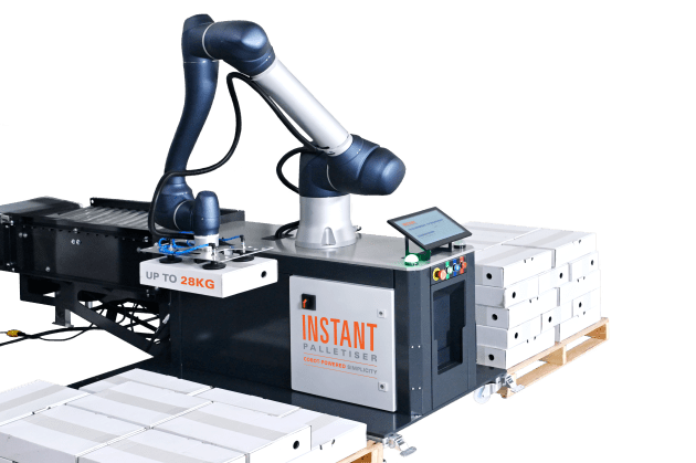 The Instant Robot Palletiser offers quick deployment and a safety-first design.
Source: Foodmach
