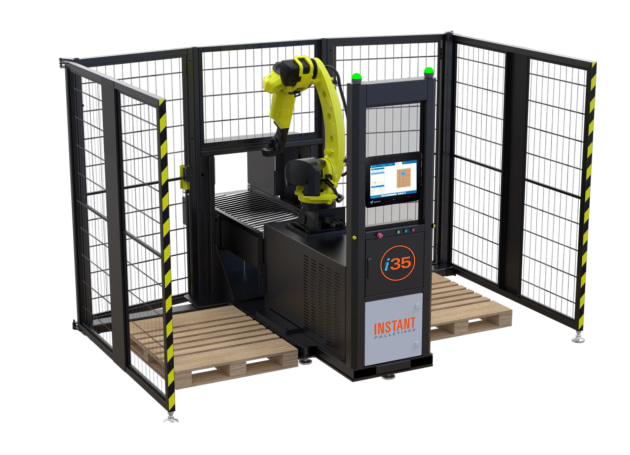 The Instant Robot Palletiser i35 has a plug-and-play design with a high payload capacity.
Source: Foodmach