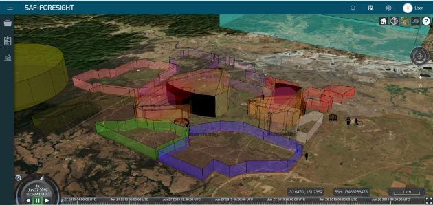 The 3D volumetric range design user interface is used to reduce the risk to soldiers in the field. (SimCentric)