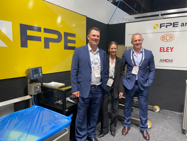 On the Food Processing Equipment stand (l to r): Stuart Hincksman, Tania Carey, Colin Morrison