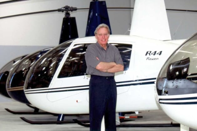 Robinson Helicopter founder Frank Robinson has died at the age of 92. (Robinson Helicopter Company)