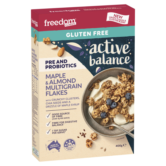The classics and some fresh flavours are ready to start the day, with a complete brand refresh and new formulations for the Freedom Foods cereals range.