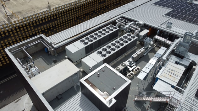 Rooftop view of racecourse installation (Winx Stand)