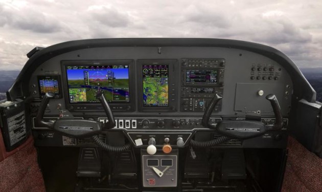 Garmin G3X avionics in a Grumman AA5 Tiger panel. (Garmin)