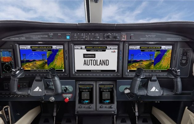 Garmin's Autoland system has been nominated for the Collier Trophy. (Garmin)