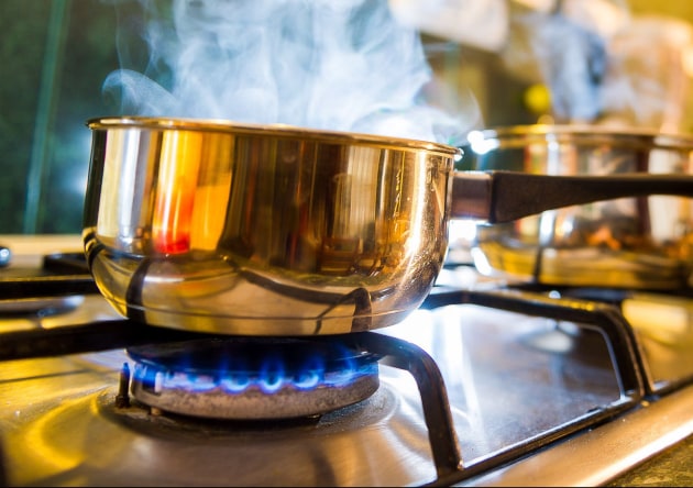 Gas heating is more costly than air conditioning.
