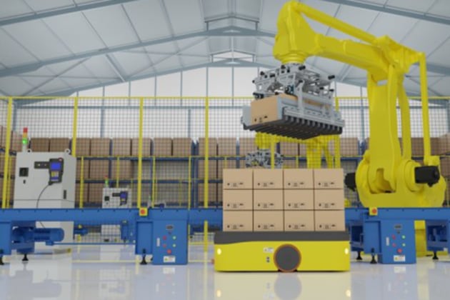 Robotic palletising is gaining ground in operations handling frequent changes in SKUs, case dimensions and pallet configurations.