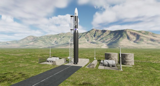 Illustration of proposed Gilmour Space launch pad at Abbot Point. (Supplied)
