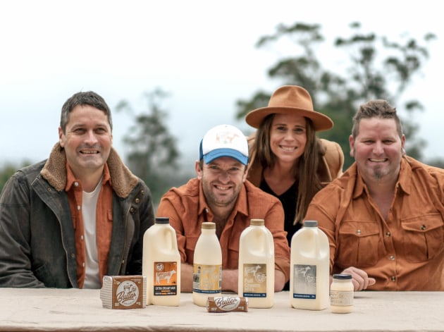 The Gippsland Jersey team (l-r): Steve Ronalds, Kevin Le Brocq, Sallie Jones, and Matt Wilson.