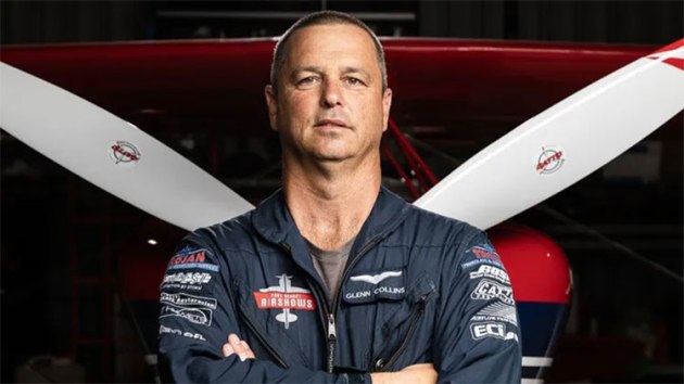 Pilot Glenn Collins, who was injured in a crash at Avalon 2025. (Paul Bennet Airshows)