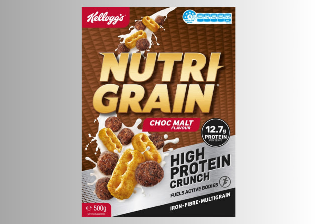 Global cereal and snacking company, Kellanova, is launching its new protein-packed cereal to the Australian market &ndash; Kellogg&rsquo;s Nutri-Grain High Protein Crunch Choc Malt flavour.
Source: Kellanova