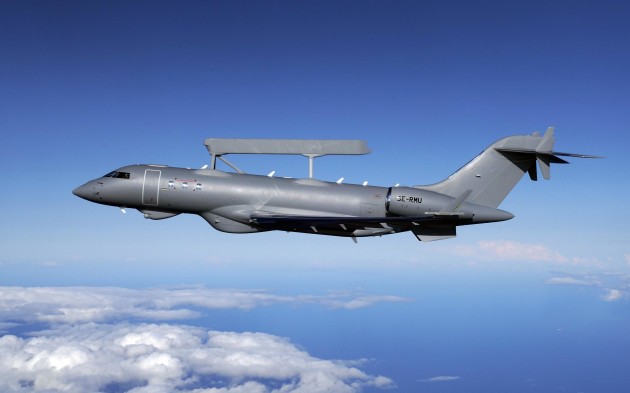 A GlobalEye aircraft. 

Credit: Saab