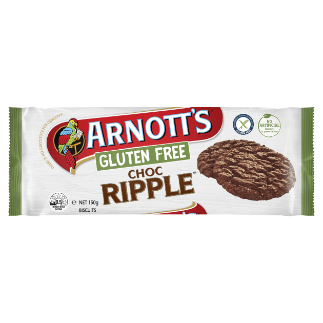 Arnott&rsquo;s has released a gluten free version of three of its classic favourites &ndash; Choc Chip Tiny Teddies, Scotch Finger and Choc Ripple.
