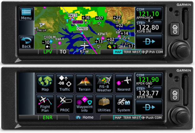Two views of the Garmin GNC 355. (Garmin)