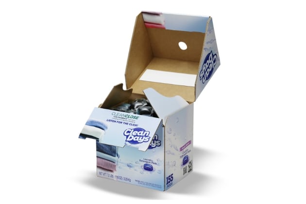 Graphic Packaging International&rsquo;s new CleanClose paperboard carton.