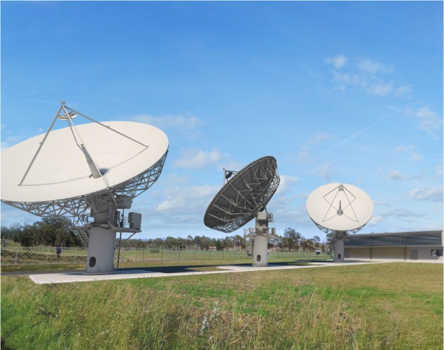 A concept image of a separate ground station under construction near Kapooka, NSW. 

Credit: Defence