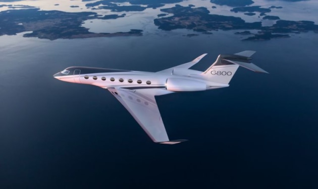 Gulfstream's long-range G800. (Gulfstream)