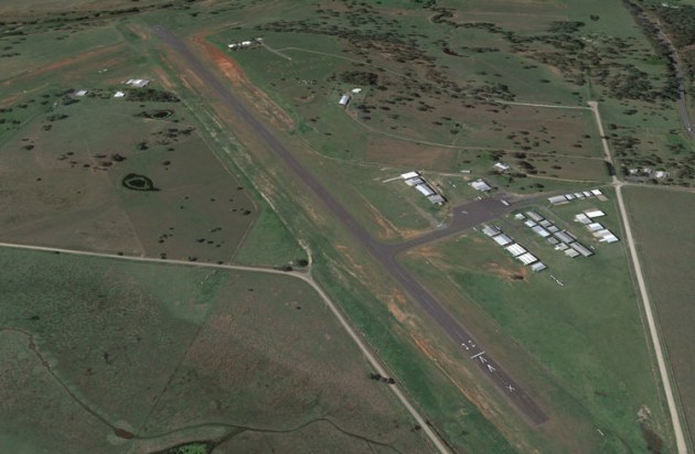 Gympie Airport at Kybong, QLD. (Google Earth image)