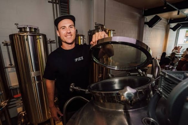 Hard FIZZ head brewer Paul Wootton - Queensland hard seltzer brand Hard FIZZ is launching a pirate themed flavour after a world first vote by members of an NFT (non-fungible token) project.