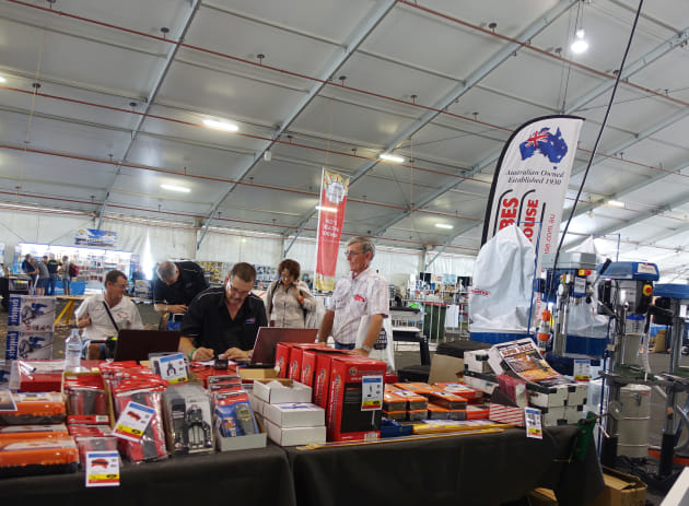 Hare & Forbes with all kinds of machinery and cool accessories had a central position in the marquee.