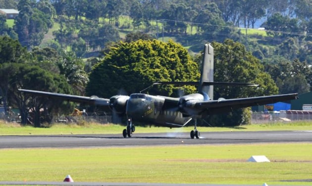 Military transports took centre stage on both days.The HARS Caribou was again one of the most popular aircraft on the program. (Steve Hitchen)
