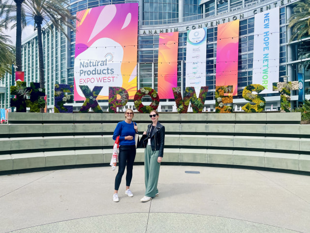 Hawkins Watts sales & business development manager, Amanda Thomas, and marketing executive, Lauren Robinson at Expo West.
Source: Hawkins Watts