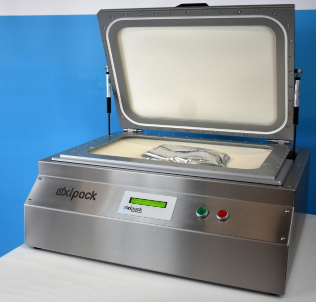 Oxipack uses a unique, vacuum system which allows the sampled product to be returned to the line after passing the test.