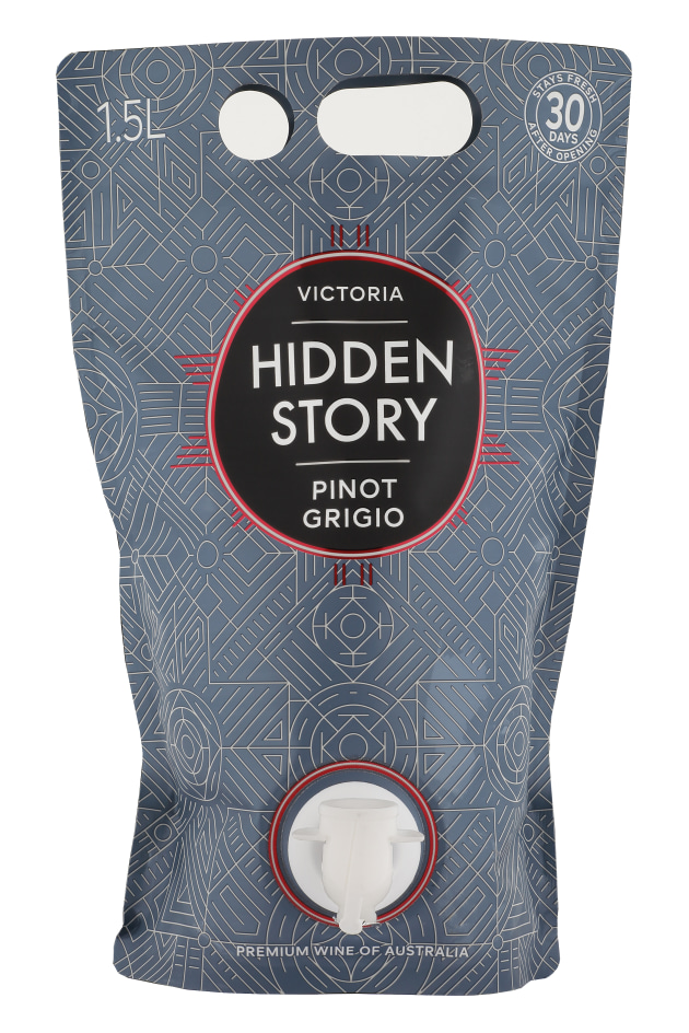 Hidden Story Pinot Grigio Bagnum: Victorian Alps Wine Co. and Auspouch Australia
