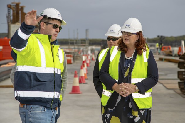 Minister for Defence Industry Melissa Price during a recent visit to HMAS Stirling.
Defence