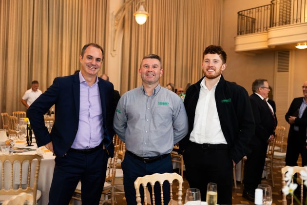 The Hive Awards Gold Sponsor Combilift, Country manager Chris Littlewood and team.