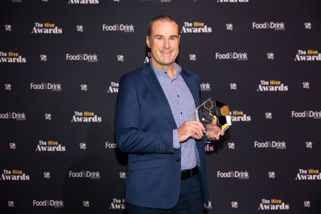 Australian Plant Proteins took home the Best Ingredient Award at the inaugural Hive Awards. Pictured: Co-founder Phil McFarlane.
(Source: Sharleen Christie Photography)