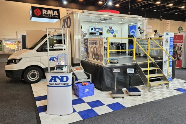 A&D showcased its range of weighing equipment and inspection systems