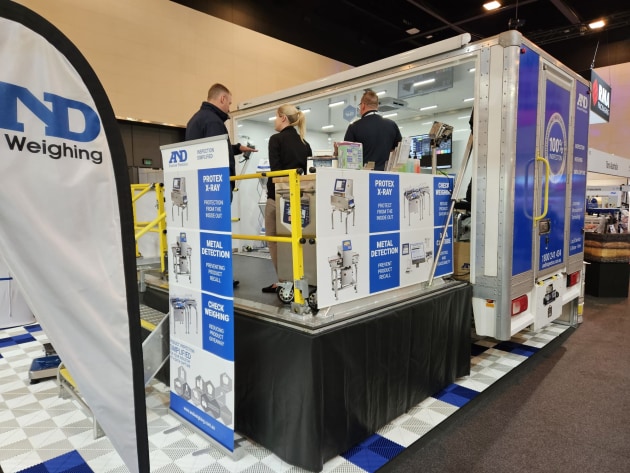 A&D had its weighing equipment and inspections systems on show.