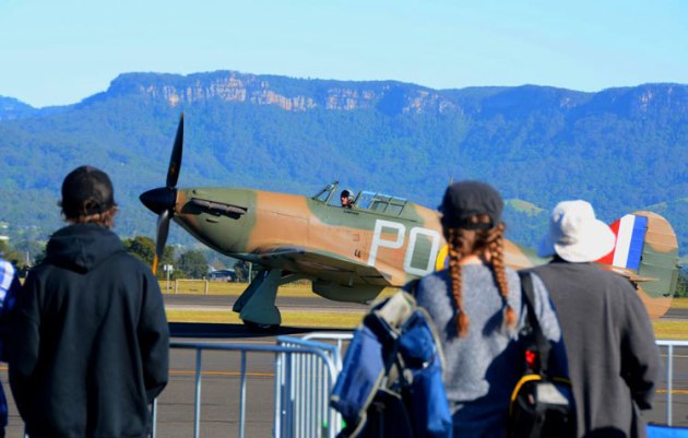 Ross Pay's Hawker Hurricane was the highlight of the show for many warbird enthusiasts. (Steve Hitchen)