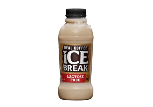 The new Ice Break Lactose Free is a blend of two shots of coffee, made with Zymil low fat Lactose Free milk. Image: Ice Break