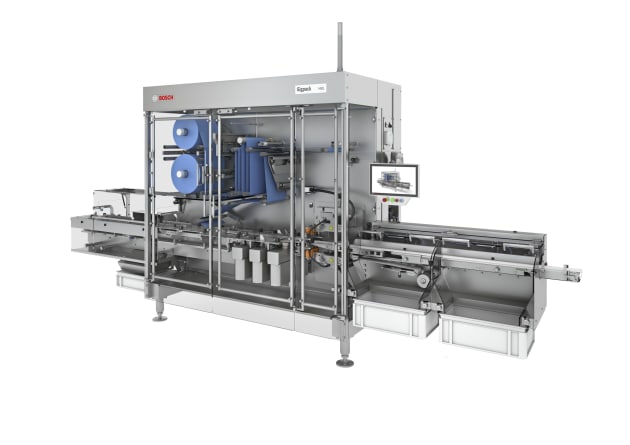 Whether as a stand-alone solution or integrated into a line, Bosch&rsquo;s new horizontal flow wrapping machine ensures flexible processes and absolutely safe hermetic packages. (Picture: Bosch)