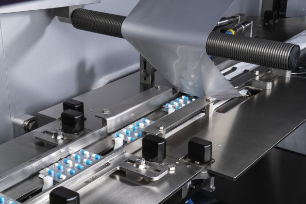 Bosch&rsquo;s horizontal flow wrapping machine Sigpack HML allows products such as blisters to be reliably hermetically packaged. (Picture: Bosch)