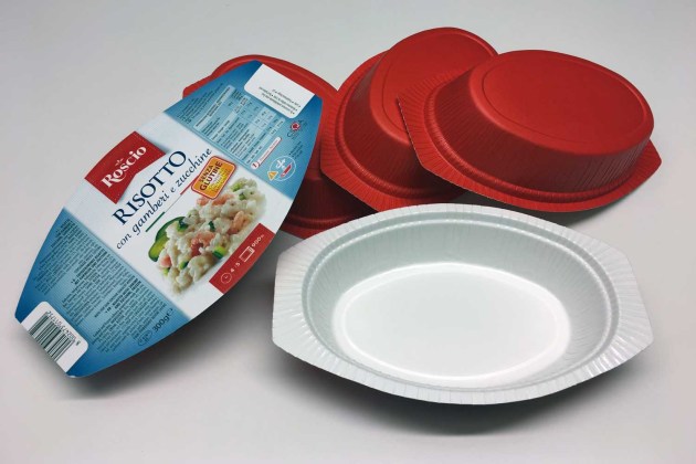 Plastic trays are common in food packaging &ndash; by changing to paperboard and a plastic barrier, the climate impact can be reduced.