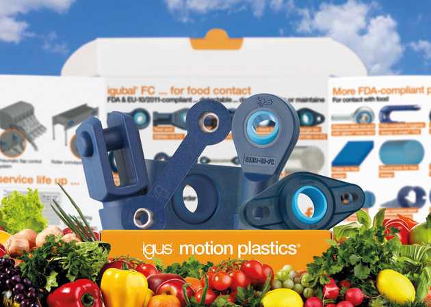 In the food industry, machine components have to meet very high hygiene requirements so as not to pose a safety risk. Igus&rsquo; latest addition to its spherical bearing system, igubal Food Contact, provides even greater food security. 
Source: igus