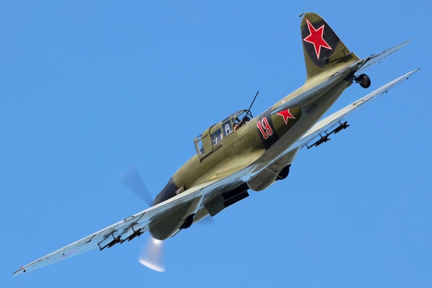 The single most produced military aircraft in history, the IL-2 Sturmovik. Over 36,000 were produced to defend the Soviet Union in World War II. (Phil Hosking)