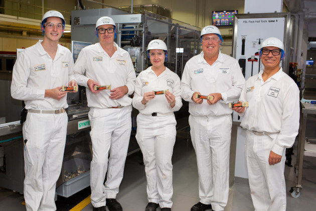 The team at Mars Wrigley's Ballarat plant.