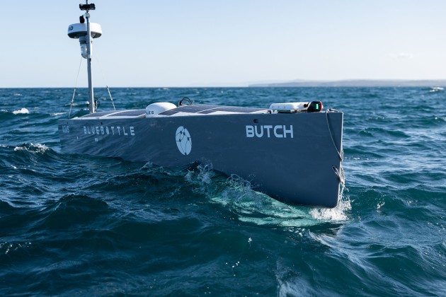 Ocius Technology and UNSW Canberra are collaborating to develop advanced autonomous control systems for the Bluebottle Uncrewed Surface Vessel fleet to optimise its performance and power usage.&nbsp;

Credit: Ocius