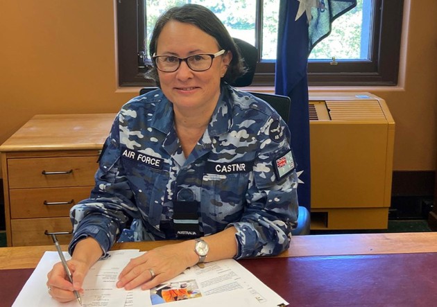 Air Commodore Angie Castner, Director General Supply Chain, Joint Logistics Command signing the contract extension at Victoria Barracks in Melbourne.
Supplied